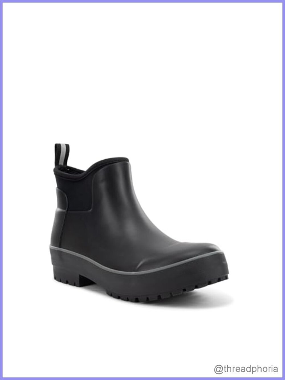 Waterproof Neoprene Ankle Rain Boots Slip-On Chelsea Insulated